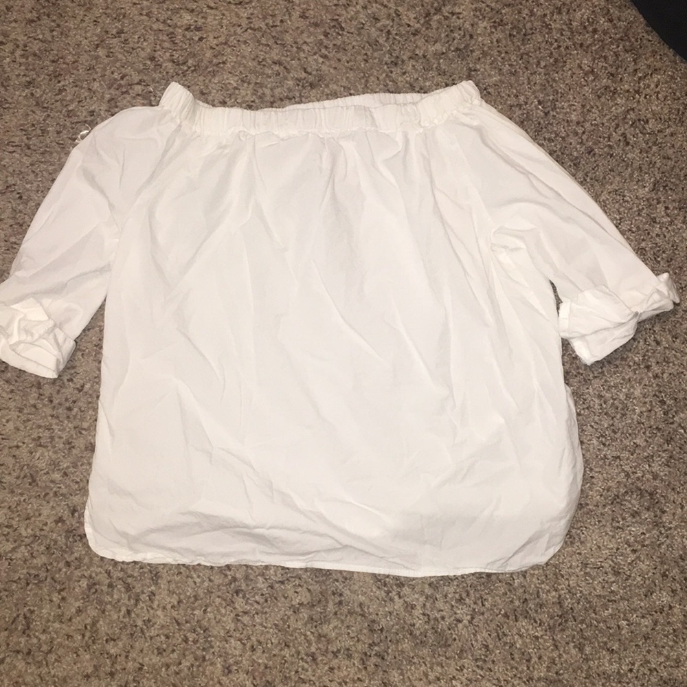 White off the shoulder top